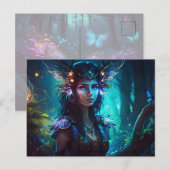 Fairy Forest magische flora whimsical Briefkaart (Voorkant / Achterkant)