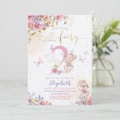 Fairy Forest Meisje Verjaardag Magisch Kaart (Staand voorkant)