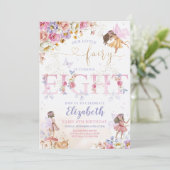 Fairy Forest Meisje Verjaardag Magisch Kaart (Staand voorkant)