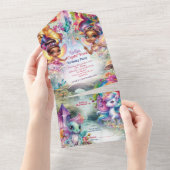 Fairy Forest Party uitnodiging (Afscheurbaar)