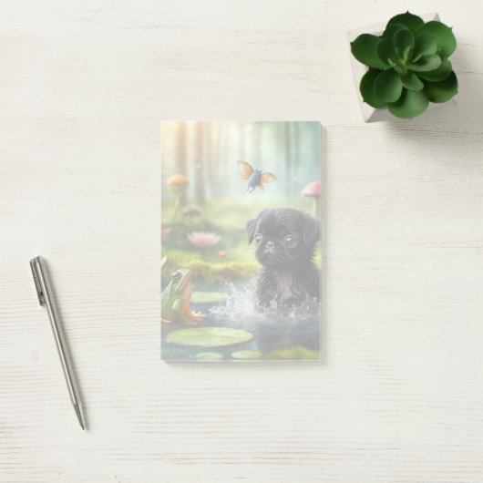 Fairy Forest Pug Memo Pad Post-it® Notes (Kantoor)