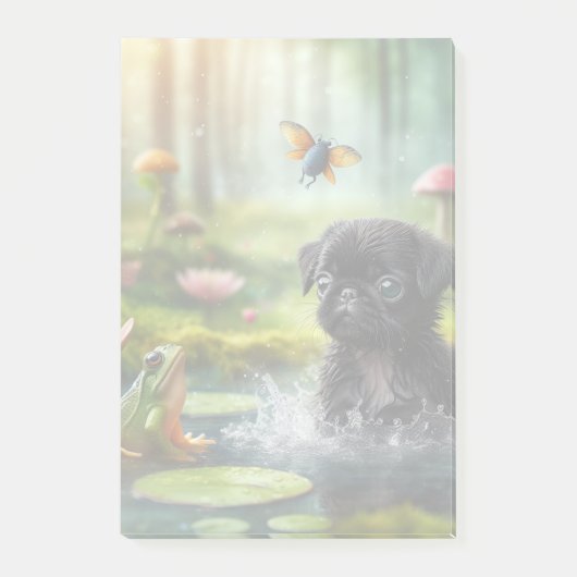 Fairy Forest Pug Memo Pad Post-it® Notes (Voorkant)