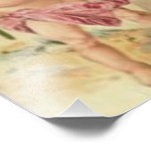 Fairy Four Leaf Clover Fey Foto Afdruk (Hoek)