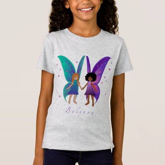 Fairy Friends. Geloof me.  Kinder shirt (Voorkant)