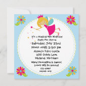 Fairy Fun Gepersonaliseerd Birthday-uitnodigingen Kaart (Achterkant)