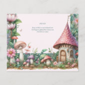 Fairy Garden 1st Verjaardag of BEWERKEN AGE Blauwg (Achterkant)