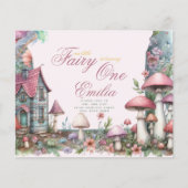 Fairy Garden 1st Verjaardag of BEWERKEN AGE Blauwg (Voorkant)