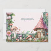 Fairy Garden 1st Verjaardag of BEWERKEN AGE Blauwg Kaart (Achterkant)