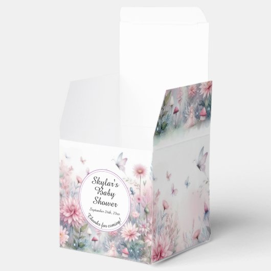 Fairy Garden Baby shower Bedankdoosjes (Geopend)