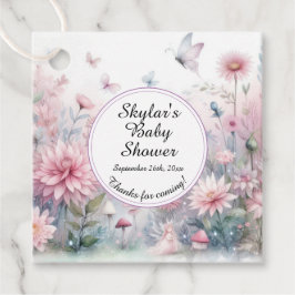 Fairy Garden Baby shower Bedankjes Labels