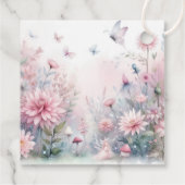 Fairy Garden Baby shower Bedankjes Labels (Achterkant)