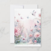 Fairy Garden Baby shower Bedankkaart (Achterkant)