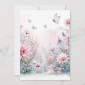 Fairy Garden Baby shower Kaart (Achterkant)