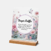 Fairy Garden Baby shower Luierkrabbel Acryl Bord (Hoek)
