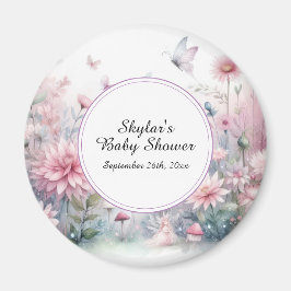 Fairy Garden Baby shower Magneet