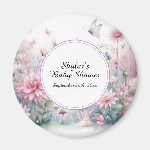 Fairy Garden Baby shower Magneet