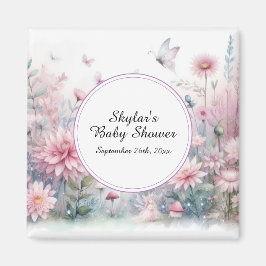 Fairy Garden Baby shower Magneet
