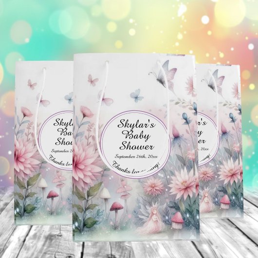 Fairy Garden Baby shower Medium Cadeauzakje