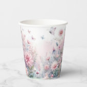 Fairy Garden Baby shower Papieren Bekers (Voorkant)