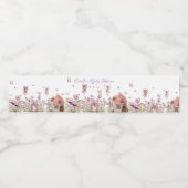 Fairy Garden Baby shower Waterfles Etiket (Enkel label)