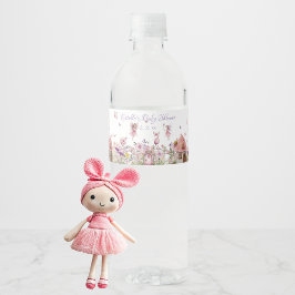 Fairy Garden Baby shower Waterfles Etiket
