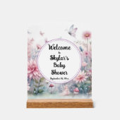 Fairy Garden Baby shower Welkom Acryl Bord (Voorkant)
