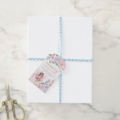 Fairy garden birthday favor tag cadeaulabel (Met Touw)