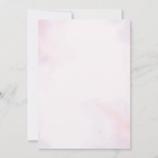 Fairy Garden Birthday Party Invitation Kaart (Achterkant)