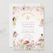 Fairy Garden Birthday Party Kaart (Voorkant)