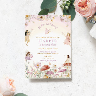 Fairy Garden Birthday Party Kaart