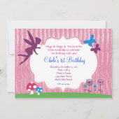 Fairy Garden Birthday Uitnodiging (Voorkant)