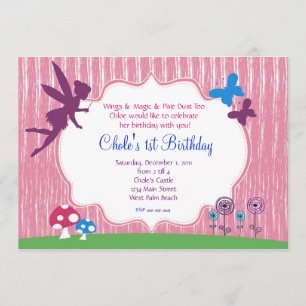 Fairy Garden Birthday Uitnodiging