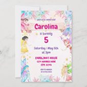 Fairy Garden Birthday Uitnodiging (Voorkant)