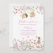 Fairy Garden Boho Wildflower Verjaardag Kaart (Voorkant)