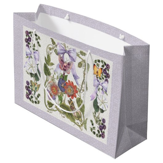 Fairy Garden  Boog n Paarse Passiebloem Groot Cadeauzakje (Achterkant Gekanteld)