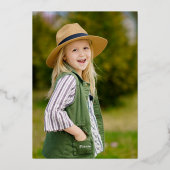 Fairy Garden Dank je Notecard Folie Uitnodiging (Achterkant)