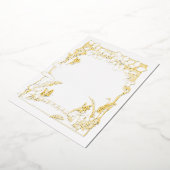 Fairy Garden Dank je Notecard Folie Uitnodiging (Gedraaid)