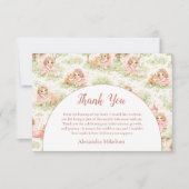 Fairy Garden First Birthday Bedankkaart (Voorkant)