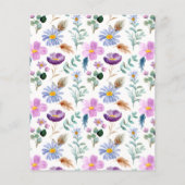 Fairy Garden Floral Meisje Budget Verjaardagsfeest (Achterkant)