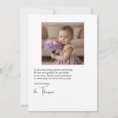 Fairy Garden Foto Bedankkaart (Achterkant)