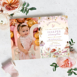 Fairy Garden Foto Verjaardagsfeest Kaart