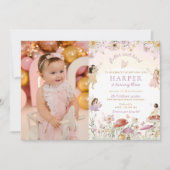 Fairy Garden Foto Verjaardagsfeest Kaart (Voorkant)