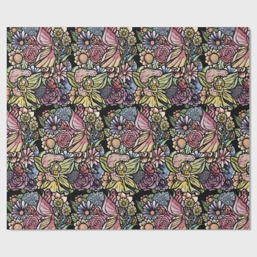 Fairy Garden Gardening Flower Gardens Fairies      Cadeaupapier (Vlak)