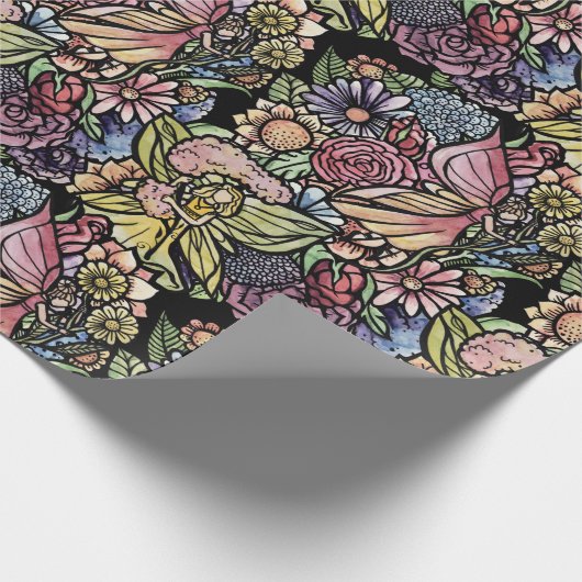 Fairy Garden Gardening Flower Gardens Fairies      Cadeaupapier (Hoek)