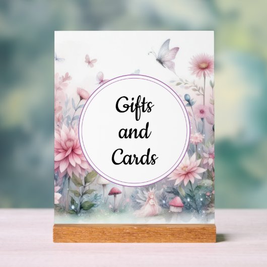 Fairy Garden geschenken en Kaarten Acryl Bord (Neutraal)