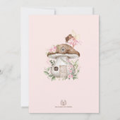 Fairy Garden Girl Birthday Party Kaart (Achterkant)