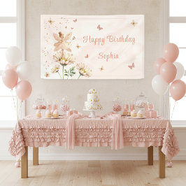 Fairy Garden Girl Birthday Party Spandoek