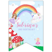 Fairy Garden Happy Birthday Vlaggetjes (Eerste vlag)