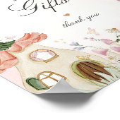 Fairy Garden Kaarten en cadeaus Verjaardagsfeestbo Poster (Hoek)