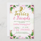 Fairy Garden Magical Enchanted Floral Verjaardag Kaart (Voorkant)